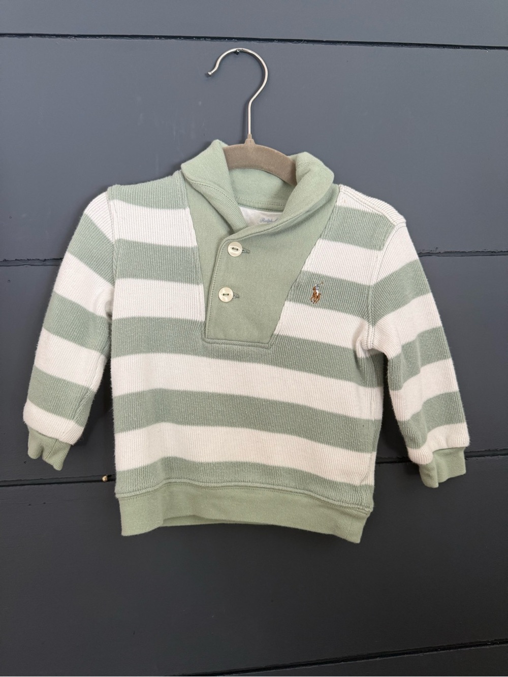 Ralph Lauren cotton striped sweater 9 months